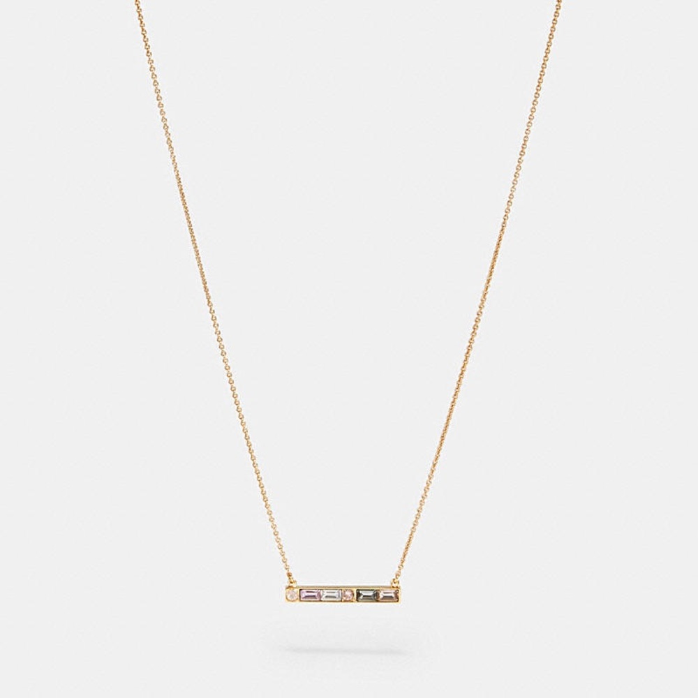 Coach Crystal Bar Necklace